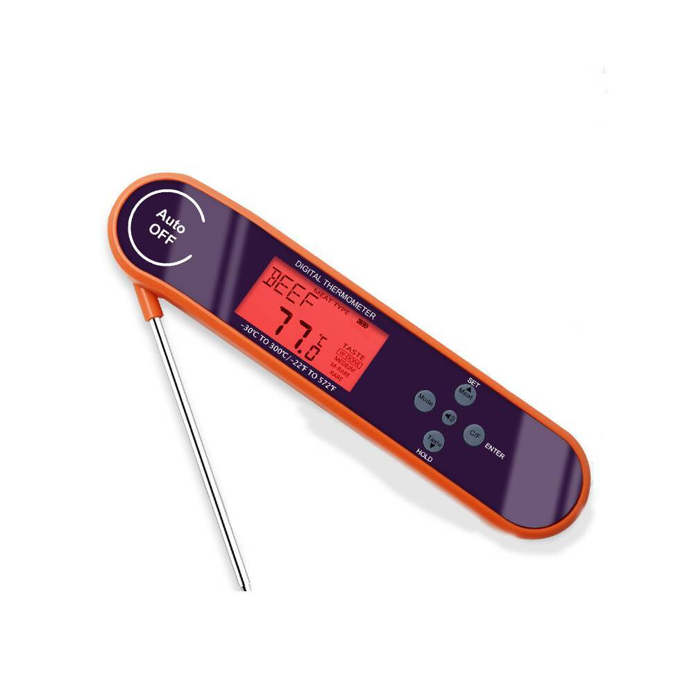 (Purple) Reading Thermometer Accurate Instant Read Feature Food Cooking Measuring Grilling