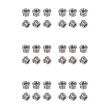 Adaptador de Tornillo Roscado Convertidor de Micrófono de 36 Piezas de 5/8 Pulgadas Macho A Hembra de 3/8 Pulgadas con Estrías para Soportes de