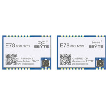 2X LoRaWAN SoC E78-868LN22S 868MHz Moduł LoRa ASR6505/6601TXCO 22dBm Bezprzewodowy Transceiver SMD IPEX Złącze z Otworem na Stempel