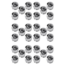 7L6 601 173A 2Zz 30Pz Copertura del Cappuccio del Dado del Bullone 'Aletta Della Ruota Cromata per 2004-2017 7L6601173A