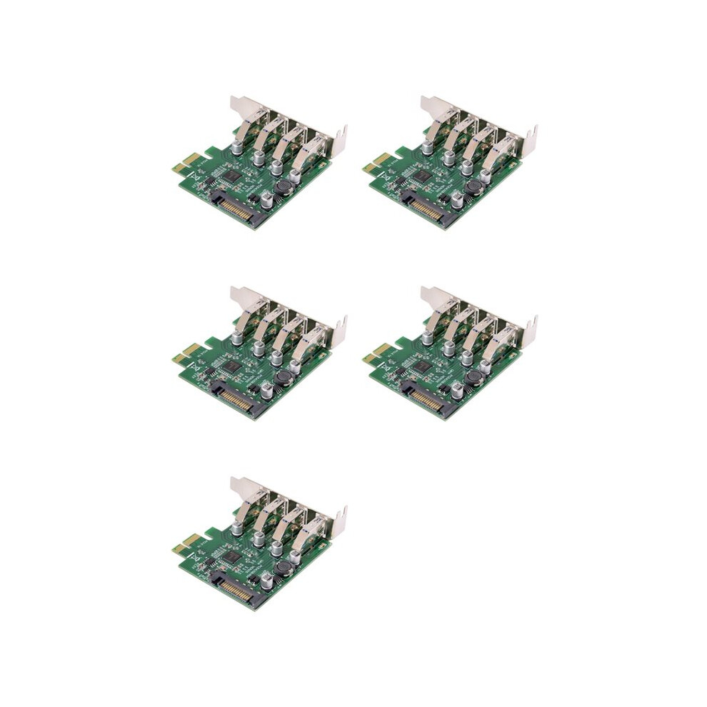 Photos - Other Photo Accessory 5X Low Profile 4 PCI-E to USB 3.0 HUB PCI Express Expansion Card Adapter 5Gbps USB1.1/2.0/3.0 Operating Systems