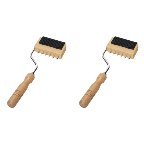 2X Gooseneck Webbing Stretcher Upholstery Tool, Wood Handle Webbing Puller Stretcher