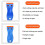 Plastic  Blade Scraper, 8Pcs Scraper Tools with 200 Pcs Plastic Blades, Double   Scraper Cleaning Remover 7