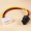 10 Pcs 4 Pin IDE  to 6 Pin Power Cable GPU Graphic Card 6