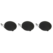 3pcs 85071BR00A Car Rear Bumper Tow Hook Cap Cover Black for Qashqai J10 2007-2014