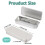 9 PCS Metal Slide Top Tin Containers, 3.14 X 1.33 X 0.47 Inches Portable Tins Container, Rectangular Empty Containers 4
