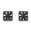 2pcs 8cm Cooling Fan PC Computer Case  12V 0.3A Mute 8025 Fan 3Pin Connector for PC Computer Case 2