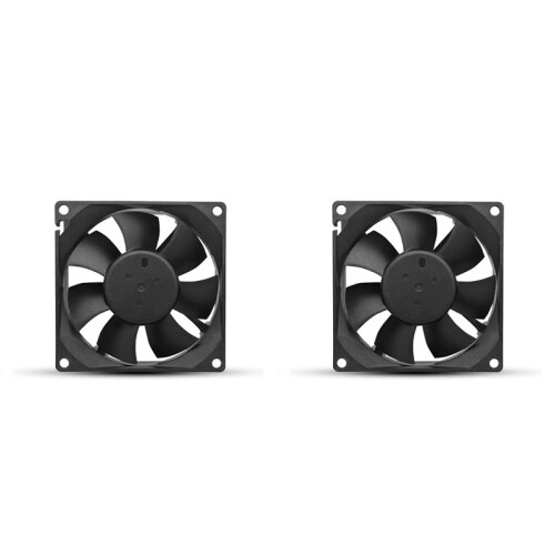 2pcs 8cm Cooling Fan PC Computer Case  12V 0.3A Mute 8025 Fan 3Pin Connector for PC Computer Case 1