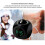 2X Projection Electronic Clock English Clock, Projection Clock Alarm Clock, LCD Projection Alarm Clock Black 3