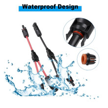 4X Y Branch Plug 1 to 2 Parallel Connection Solar Connector Photovoltaic Panel Adaptor of Battery Plate Assembly