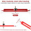 2X Contour Gauge Scribe Tool, Precise Profile Scribing Ruler with Adjustable Pencil Holder 5