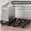 Computer Tower Stand Adjustable Mobile CPU Stand CPU Holder PC Tower Stand with Rolling Caster Wheels Riser Stand Black 3