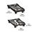 Computer Tower Stand Adjustable Mobile CPU Stand CPU Holder PC Tower Stand with Rolling Caster Wheels Riser Stand Black 7