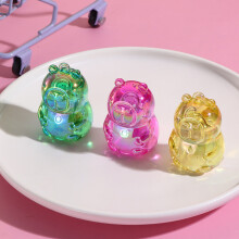(Capybara) Colorful Laser Crystal Unicorn-Shaped Pencil Sharpener Cute Acrylic Cartoon Capybara Pencil Sharpener Student School Stationery