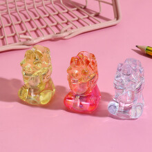(Unicorn) Colorful Laser Crystal Unicorn-Shaped Pencil Sharpener Cute Acrylic Cartoon Capybara Pencil Sharpener Student School Stationery