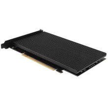 M.2 NVME Till Pcie 4.0 X16 Adapter Card, Stöder 4 Nvme M.2 2280, för Bifurcation