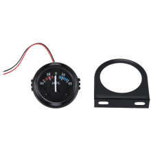 2 Tum 52 mm 12V Bil LED-Pekare Auto Båt AMP Meter Gauge 60-0-60 AMP Svart