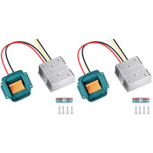 2X Przetwornica Obniżająca Napięcie 18 V na 12 V do Akumulatora dla 18 V do Power Wheel, Adapter 12 V, 20 A, 240 w, Regulator Napięcia