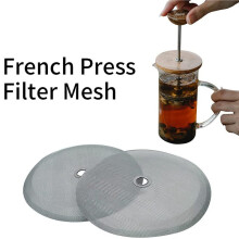 40X French Press Vervangingsfilterscherm Herbruikbare Roestvrijstalen Gaasfilter voor Bodum French Press-Koffiezetapparaten