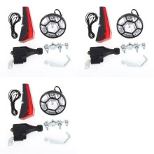 3X Bike Light Bicycle Motorized Bike Friction Generator Dynamo Headlight Tail Light Kit 6V 3W Bike Accessories