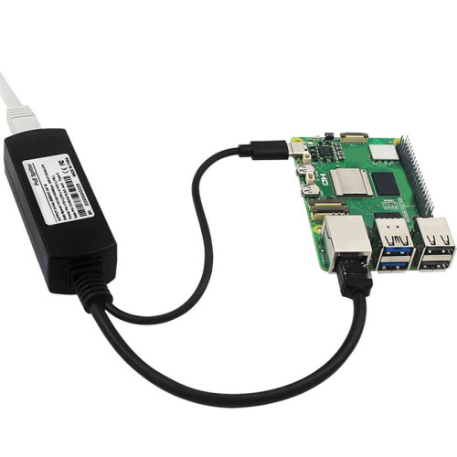 POE Splitter för Raspberry Pi5/5 Generation 5V 4A Type-C Interface Gigabit Ethernet Power Over Ethernet Splitter 2
