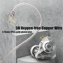 4X KZ EDX Pro in-Ear Headphone HIFI Stereo Bass Earphones with Detachable Cable No Microphone-E