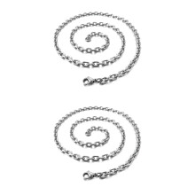 2X Collier en Acier Inoxydable de Pendentif en Forme de Patte de Gragon Incruste Perle Rouge Du Style Gothique