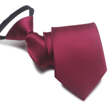 (Style 73)Boy Girl Polyester Business Tie Convenient Zipper Easy Wear Decoration Clothing