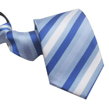 (Style 119)Boy Girl Polyester Business Tie Convenient Zipper Easy Wear Decoration Clothing
