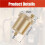2X Automatic Air Vent Valve Kit, 1/8 Inch Automatic Air Bleed Vent, Compact Brass Automatic Float Valve 7