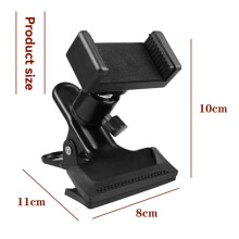 2X Support de Téléphone Portable à Clip pour Guitare, Support de Diffusion en Direct, Trépied pour Téléphones Portables et Caméras D'Action