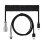 4X Usb Keyboard Cable Black Coiled Keyboard Usb Type C Cable DIY Aviation Plug Cable Connector Gaming Usb Keyboard Cable 2