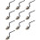 10X Countersink Blade,Inner Hole Chamfer Deburring Repairing Blade for Wood/Plastic/Steel, Replacement Countersink Blade 1