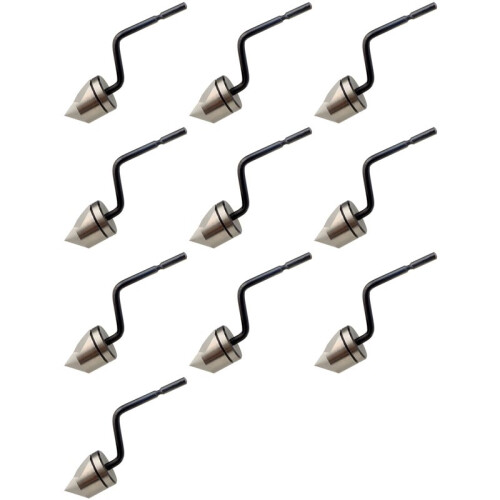 10X Countersink Blade,Inner Hole Chamfer Deburring Repairing Blade for Wood/Plastic/Steel, Replacement Countersink Blade
