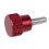24Pcs M4x10mm Threads High -Knurled Thumb Screws Knobs Aluminum Alloy Red Knurled Shoulder Flat Tip Thumbscrew 5