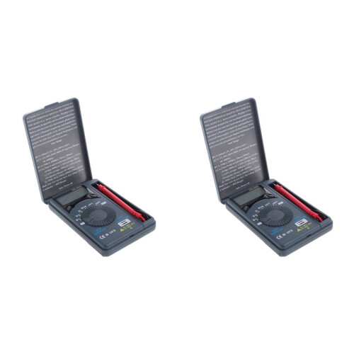 2X XB866  Auto Range LCD Voltmeter Tester Tool AC/for  Pocket Digital Multime