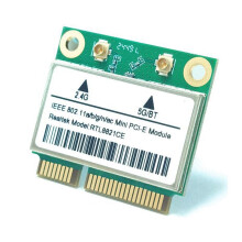 RTL8821CE 2,4G/5G Dualband -PCI-E-WLAN-Netzwerkkarte  4.2 WLAN-Modul WLAN-Adapter mit Antenne