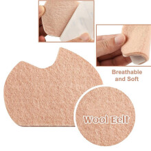 48 Pcs Foot Pads for Dancer Sesamoiditis Pads for of Right Feet Pain Forefoot Cushion Skin Color