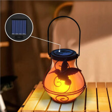 8 Pack Replacement Solar Light Tops with Flickering Flame,Waterproof Outdoor Solar Light Parts Lantern Replacement Kit
