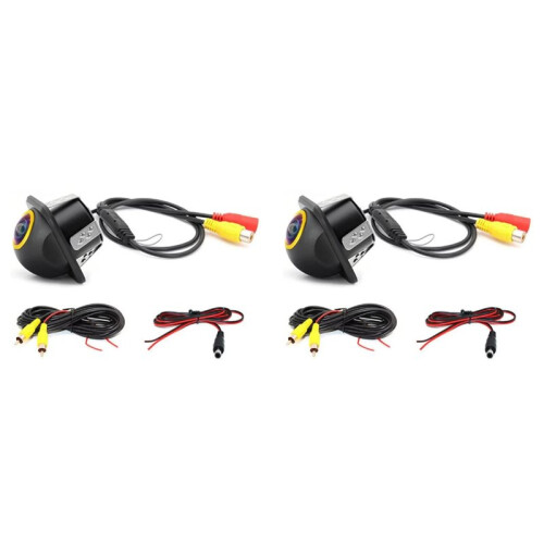 2X Car AHD 720P Rear View Camera Reverse Assist Camera Night Vision Camera Back Camera