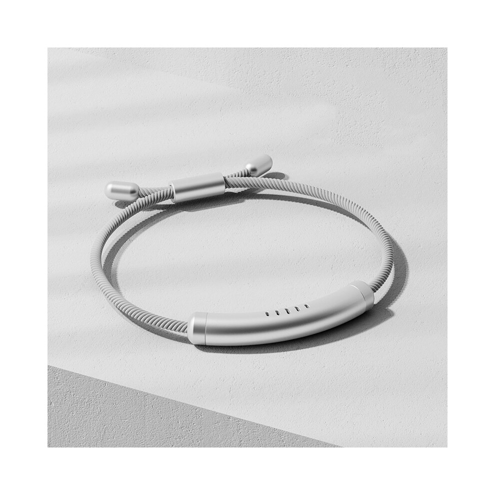 Gopatriot Memory (Silver) Mosquito Repellent Bracelet, Mosquito Bands With 6 Replacement Sticks For Adults, Kids & Babies