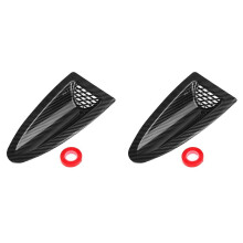 2X Persiennes D'Aération Universelles pour Capot Moteur, Couvercle D'Admission D'Air, Pièces Automobiles, Grille D'Aération Avant, Aspect Carbone
