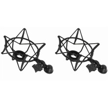 2X Mic Shock Mount Clip Replacement with 5/8 to 3/8 Conversion Nut for Neumann TLM 103 TLM193 TLM 127 TLM 170 B