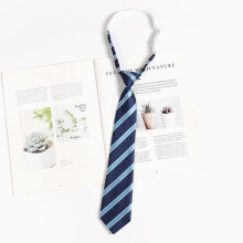 (StyleI)Kids Striped Badge Pattern Jk Tie School Uniforms Casual Wear Accessories Gift