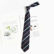 (StyleW)Kids Striped Badge Pattern Jk Tie School Uniforms Casual Wear Accessories Gift