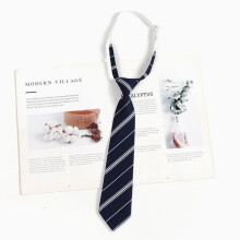 (StyleA)Kids Striped Badge Pattern Jk Tie School Uniforms Casual Wear Accessories Gift