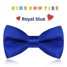 (Royal Blue)Unisex Childrens Satin Bow Tie With Classic Style For Holiday Parties And Events