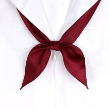 (Style5)College Style Triangular Scarf And Tie Buckle With Solid Color Design Daily For