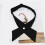 (Navy)Joshi Kōsei Uniform Solid Color Tie Simulation Amber Decoration Cross Bow Tie 7