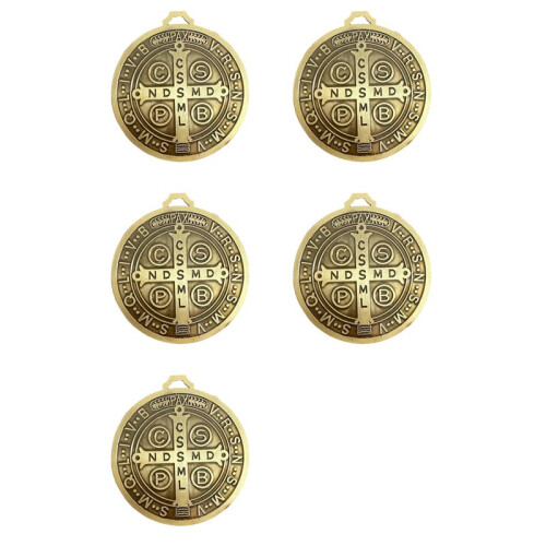 5X Benedict Home Blessing Medal Saint Benedict Extra Large Medallion Home Protector Religious Gift